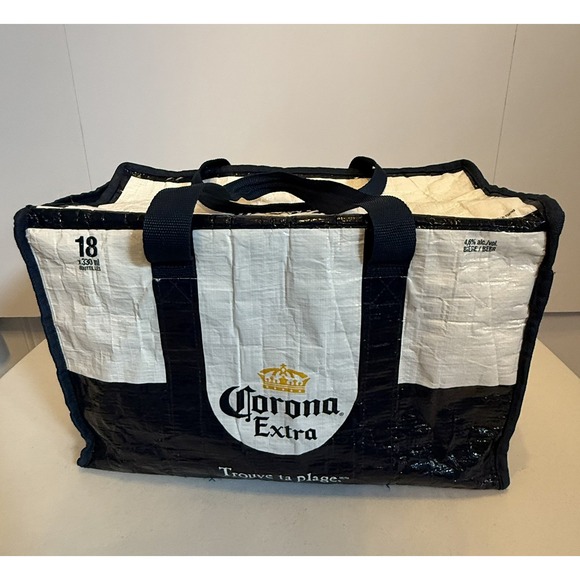 Breweriana Corona Extra Find Your‎ Beach Cooler Bag 18 Pack Zip - Picture 3 of 6